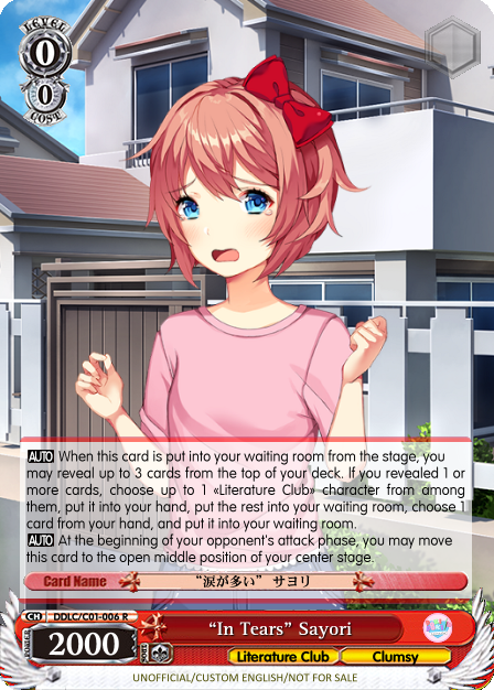 “In Tears” Sayori