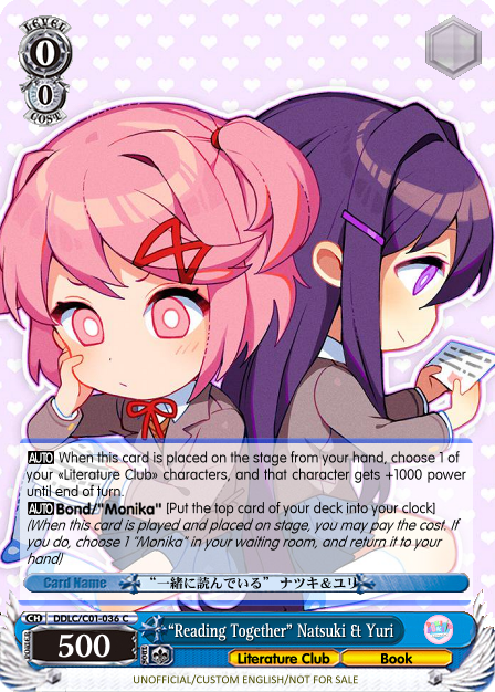 “Reading Together” Natsuki & Yuri